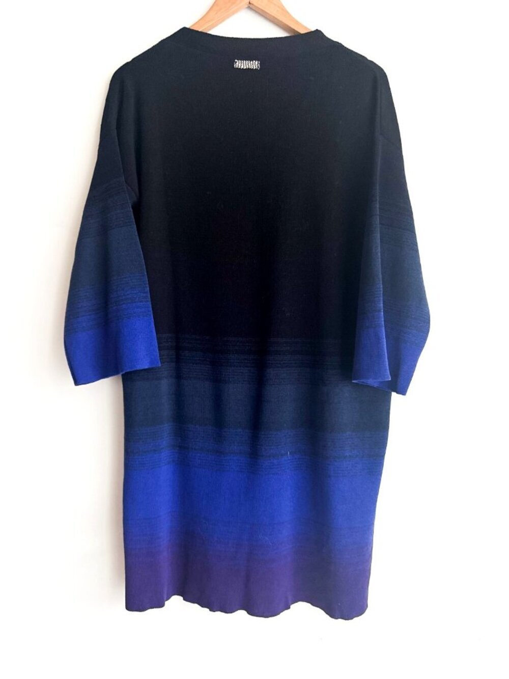 Archiviob Ombre Blue Black Knit Dress XL - Picture 5 of 6